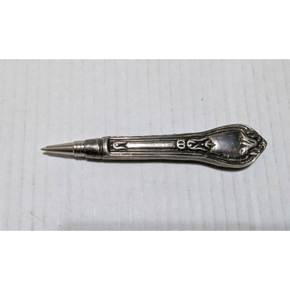 Vtg/Antique Writing Engraving Pen Silverware Handle 5"